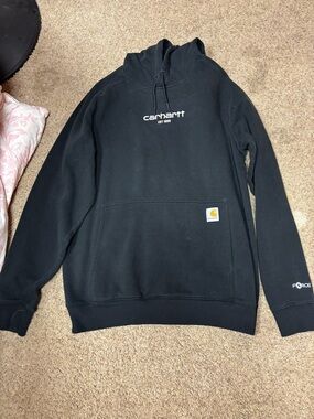 Carhartt Black Relaxed Fit Pullover Hoodie